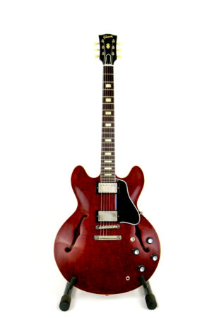 Gibson_ES335_1963 Custom Shop_Murphy Lab_Authentic Aged Figured Maple_Antique Viking Red